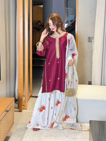 Zara Shahjahan Silk collection 2026*