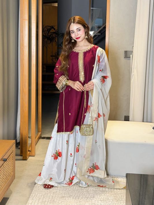 Zara Shahjahan Silk collection 2026*