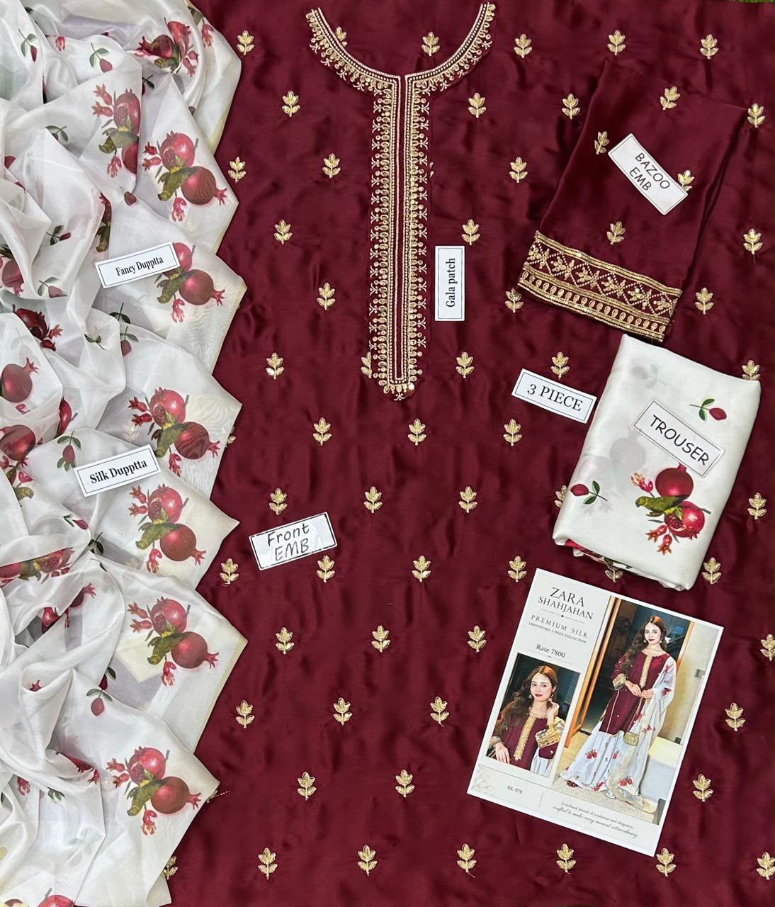 Zara Shahjahan Silk collection 2026*