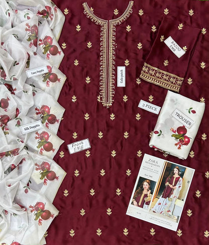 Zara Shahjahan Silk collection 2026*