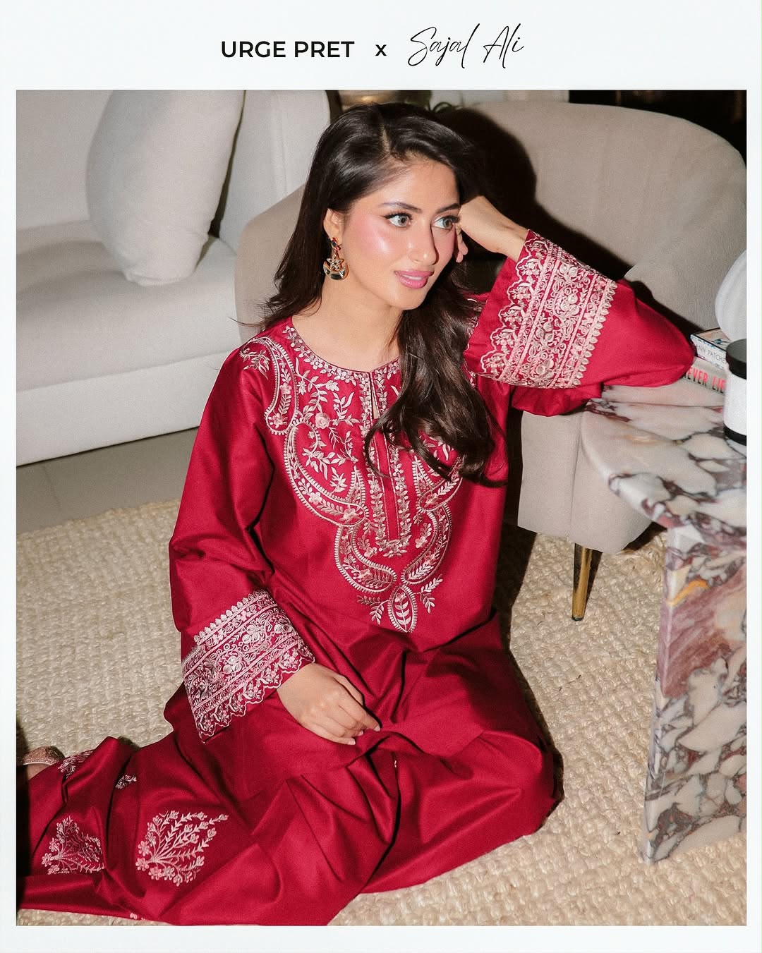 Embroidered Silk 2-Piece