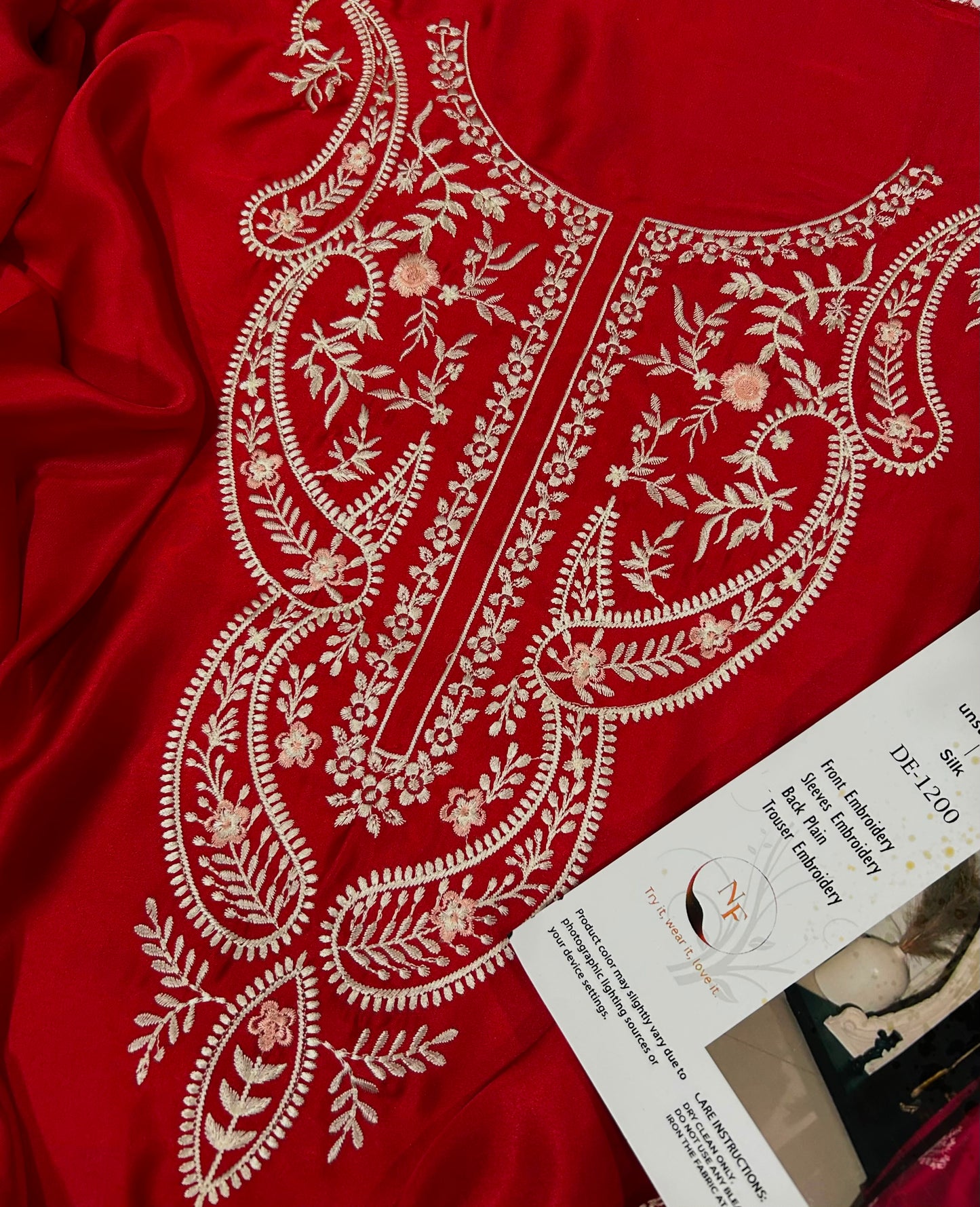 Embroidered Silk 2-Piece