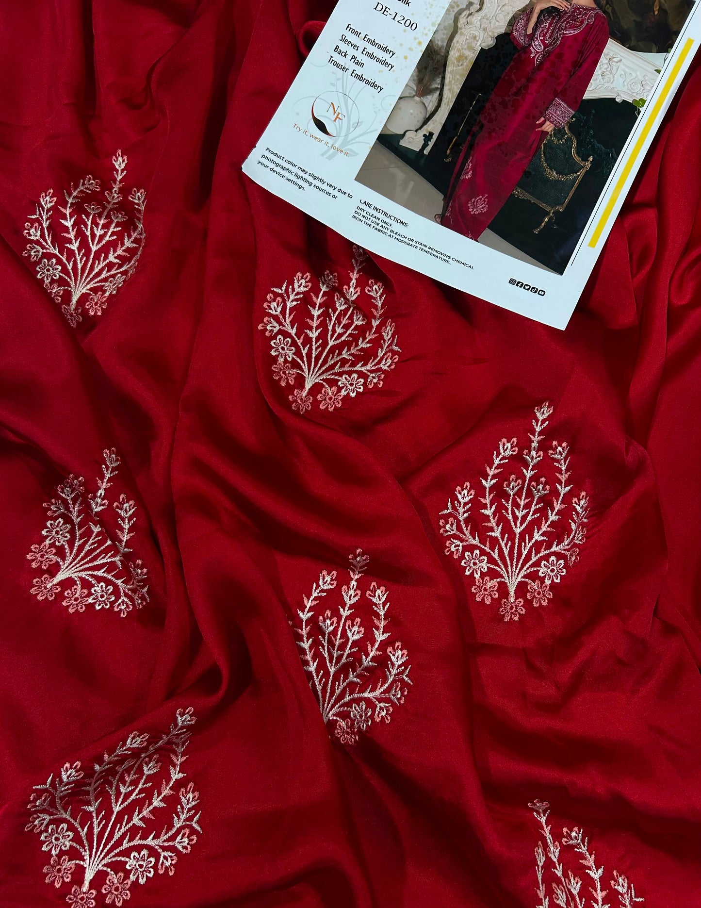 Embroidered Silk 2-Piece