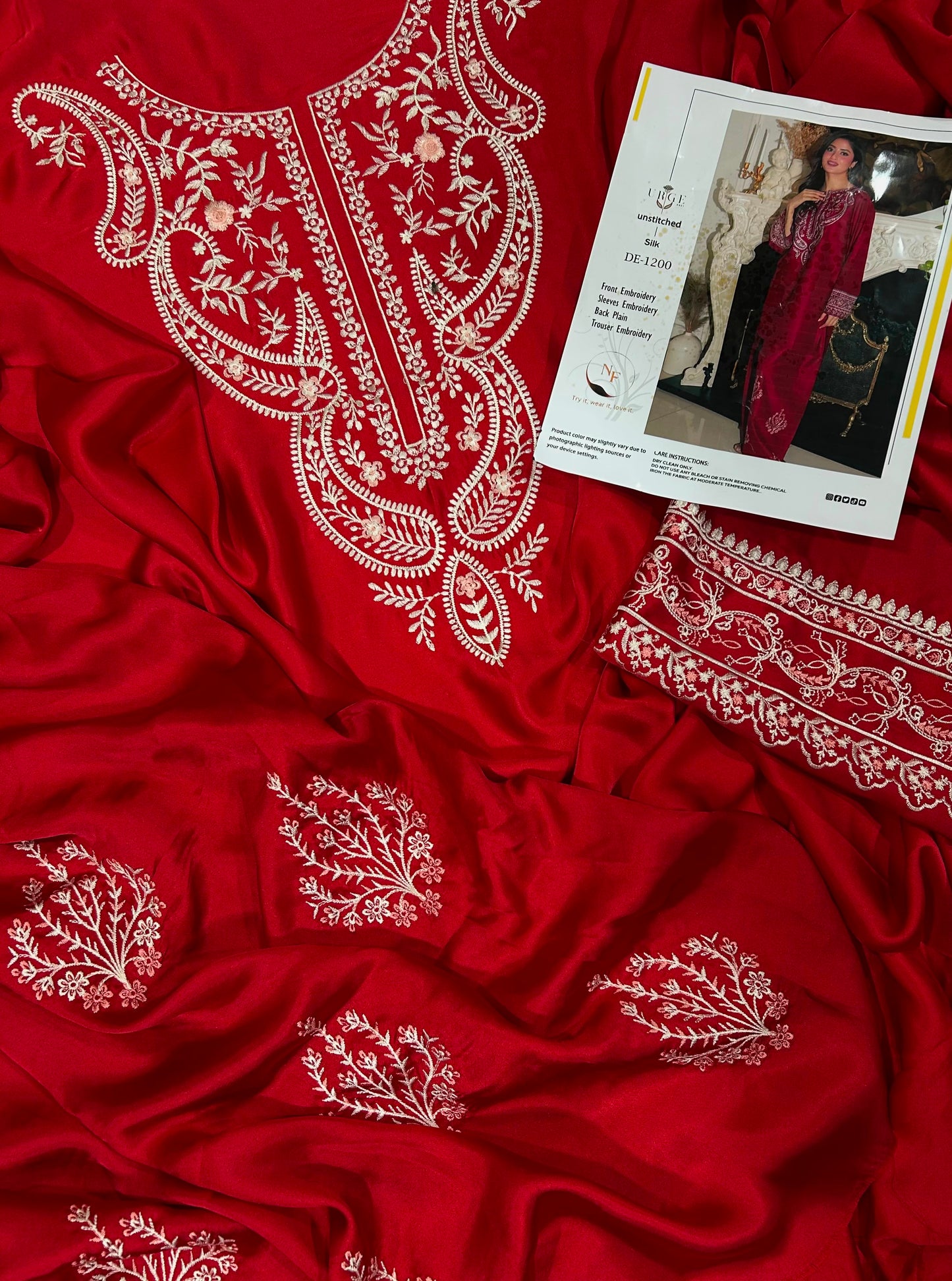 Embroidered Silk 2-Piece