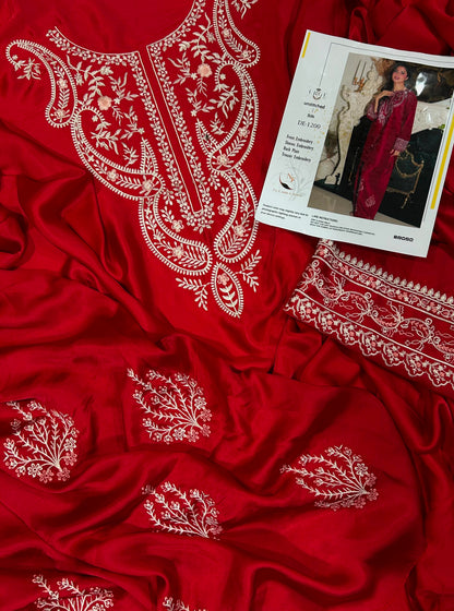 Embroidered Silk 2-Piece