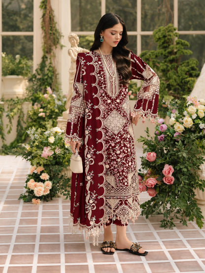 BIN ILYAS dhanak embroidered luxury unstitched 3pc