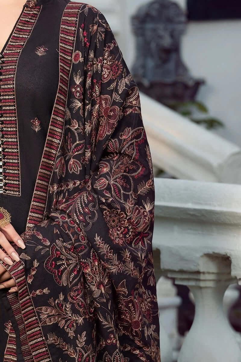 BAREEZE dhanak embroidered luxury unstitched 3pc
