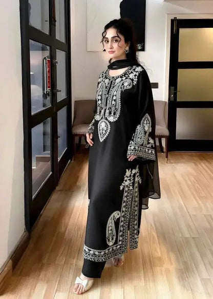 MIRANA dhanak embroidered hit code unstiched 3pc