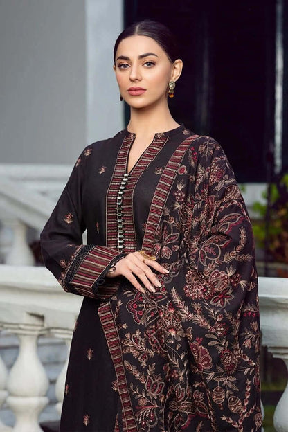 BAREEZE dhanak embroidered luxury unstitched 3pc