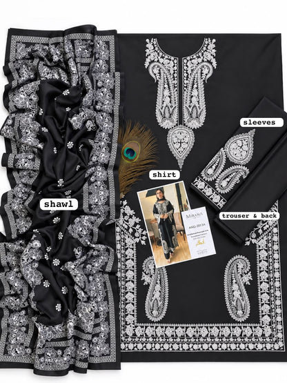 MIRANA dhanak embroidered hit code unstiched 3pc